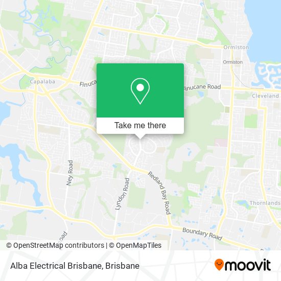 Alba Electrical Brisbane map
