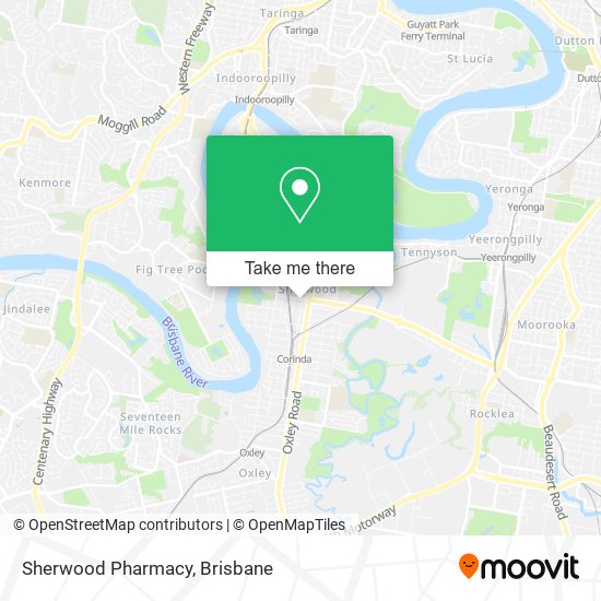 Mapa Sherwood Pharmacy