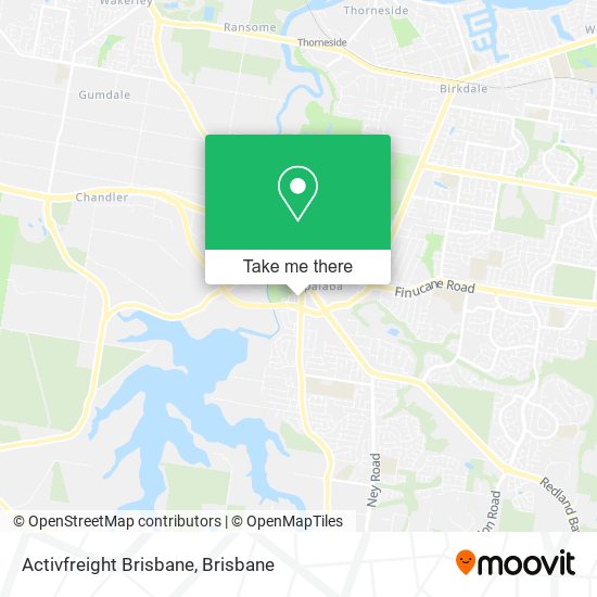 Mapa Activfreight Brisbane