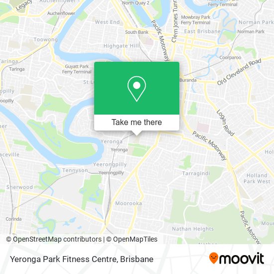 Mapa Yeronga Park Fitness Centre