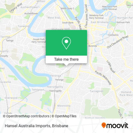 Hansel Australia Imports map
