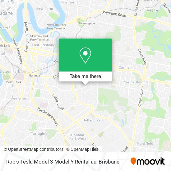 Rob's Tesla Model 3 Model Y Rental au map