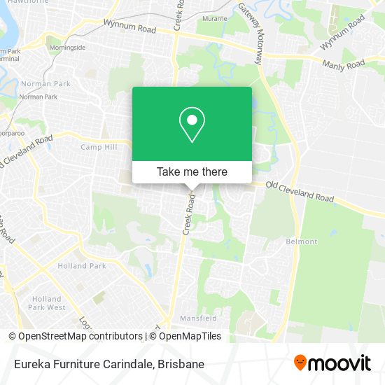 Eureka Furniture Carindale map