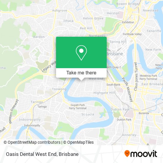 Oasis Dental West End map