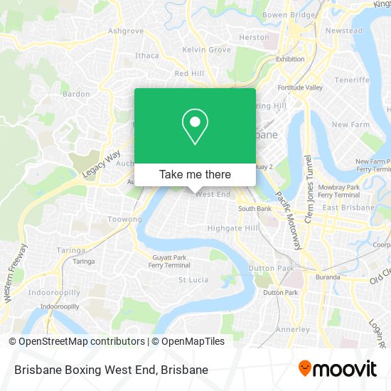 Mapa Brisbane Boxing West End