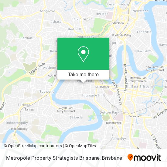 Mapa Metropole Property Strategists Brisbane