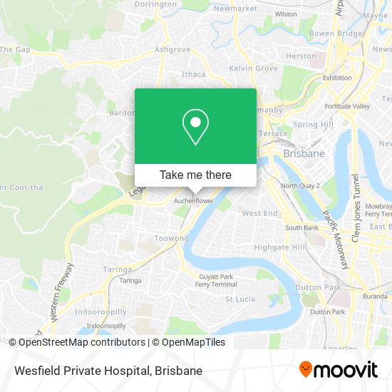 Mapa Wesfield Private Hospital