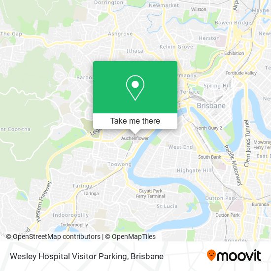 Mapa Wesley Hospital Visitor Parking