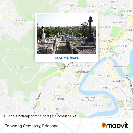 Toowong Cemetery map