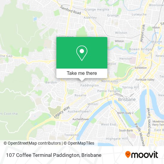 107 Coffee Terminal Paddington map