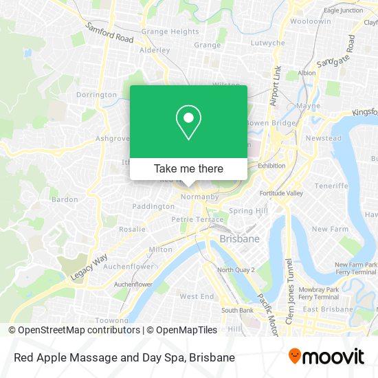 Red Apple Massage and Day Spa map