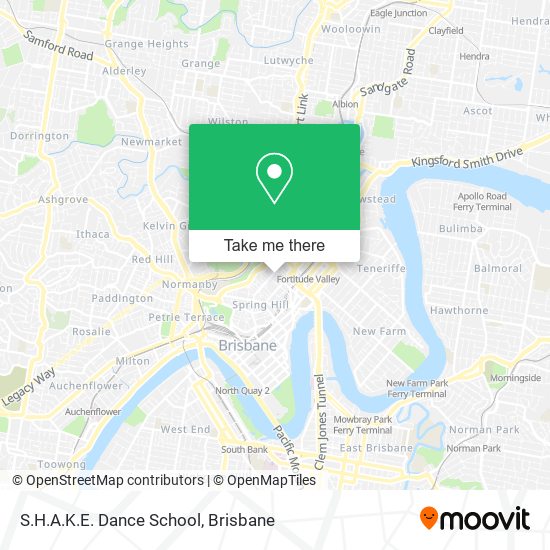 S.H.A.K.E. Dance School map