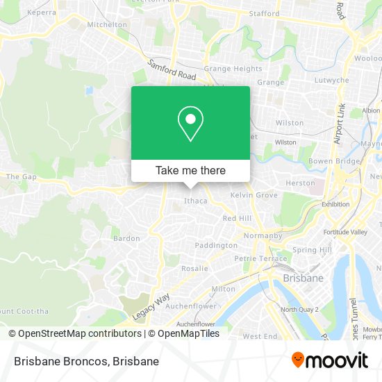 Brisbane Broncos map