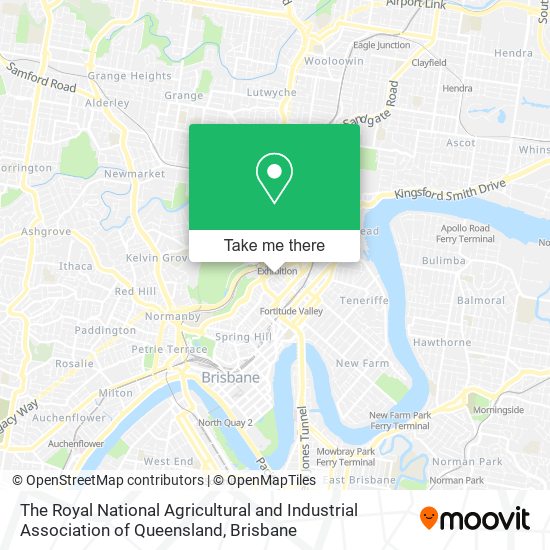 The Royal National Agricultural and Industrial Association of Queensland map