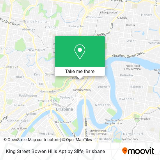 King Street Bowen Hills Apt by Slife map
