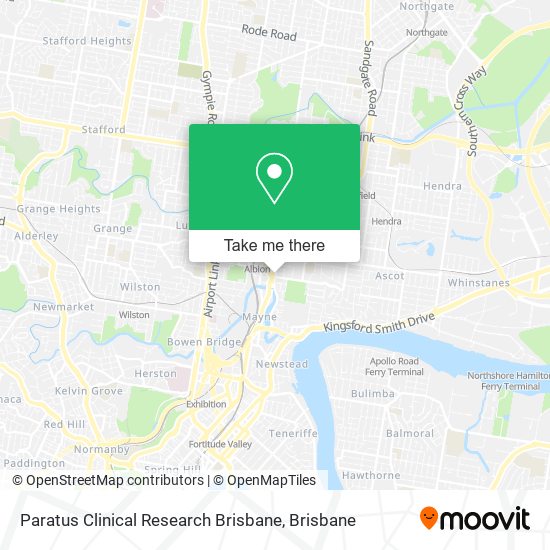 Paratus Clinical Research Brisbane map