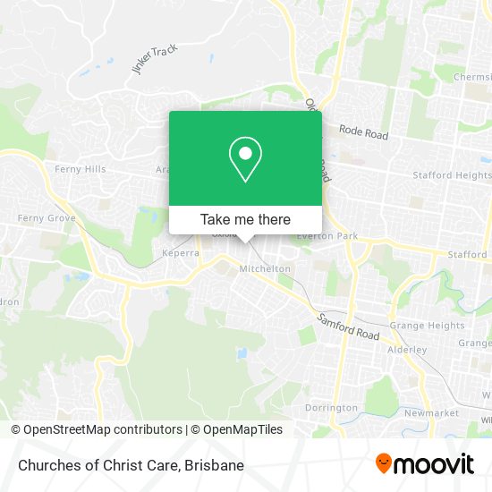 Churches of Christ Care map