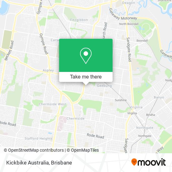 Mapa Kickbike Australia