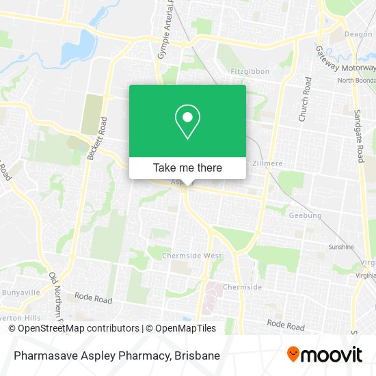 Mapa Pharmasave Aspley Pharmacy