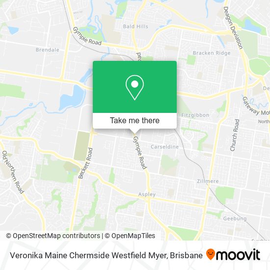 Mapa Veronika Maine Chermside Westfield Myer