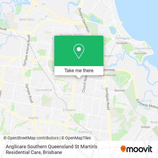 Anglicare Southern Queensland St Martin's Residential Care map