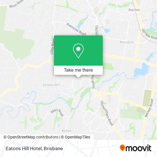 Eatons Hill Hotel map