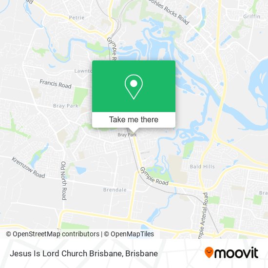Jesus Is Lord Church Brisbane map
