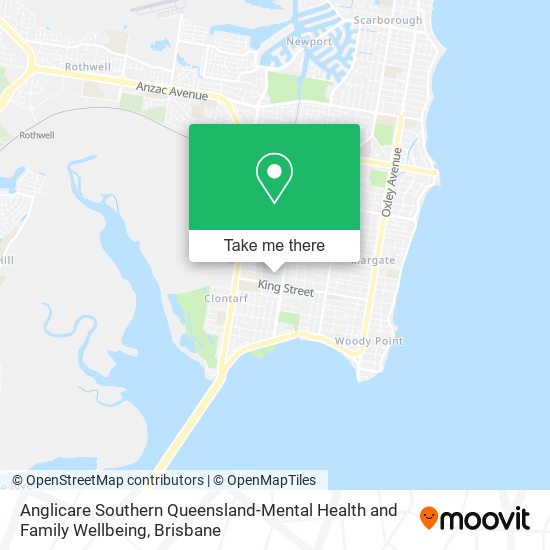 Anglicare Southern Queensland-Mental Health and Family Wellbeing map