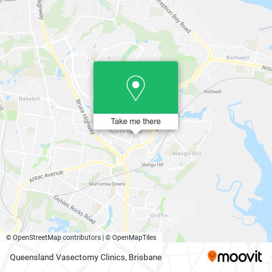 Queensland Vasectomy Clinics map