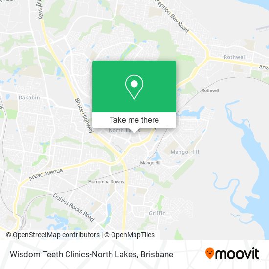 Wisdom Teeth Clinics-North Lakes map