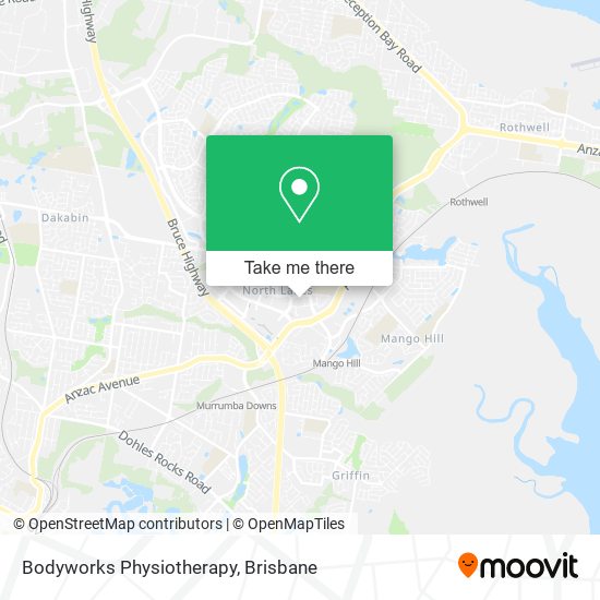 Bodyworks Physiotherapy map