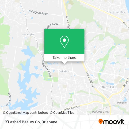 B'Lashed Beauty Co map