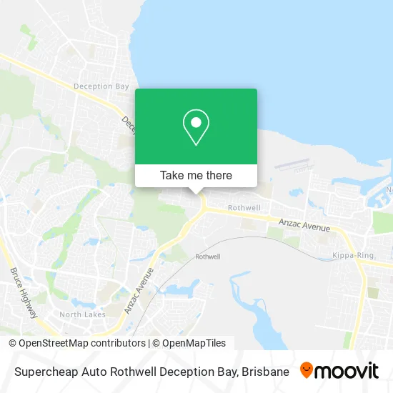Supercheap Auto Rothwell Deception Bay map