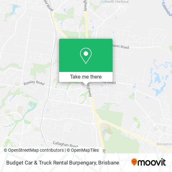 Budget Car & Truck Rental Burpengary map