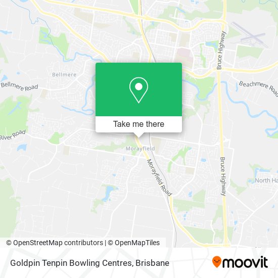 Mapa Goldpin Tenpin Bowling Centres