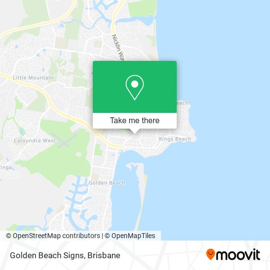 Golden Beach Signs map