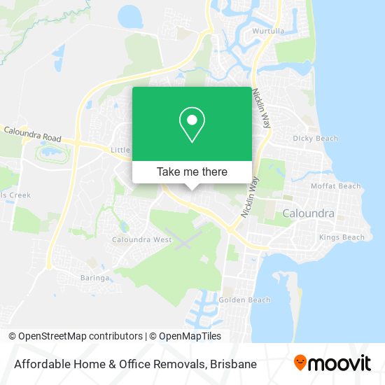 Affordable Home & Office Removals map