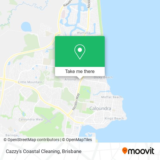 Cazzy's Coastal Cleaning map