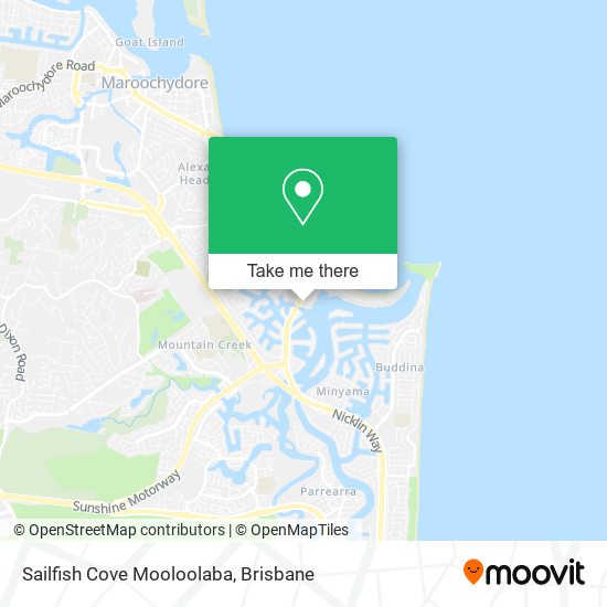 Mapa Sailfish Cove Mooloolaba