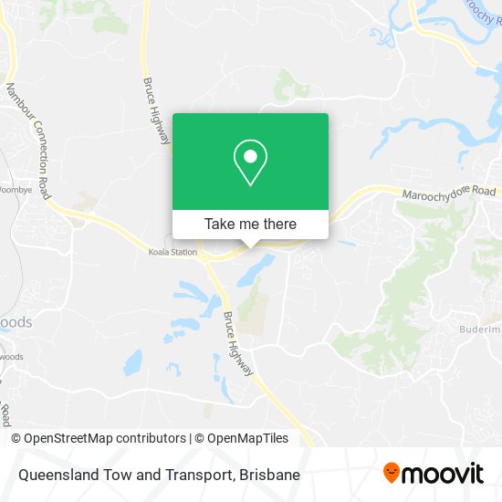 Queensland Tow and Transport map