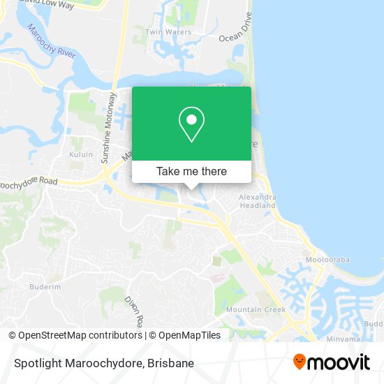 Spotlight Maroochydore map