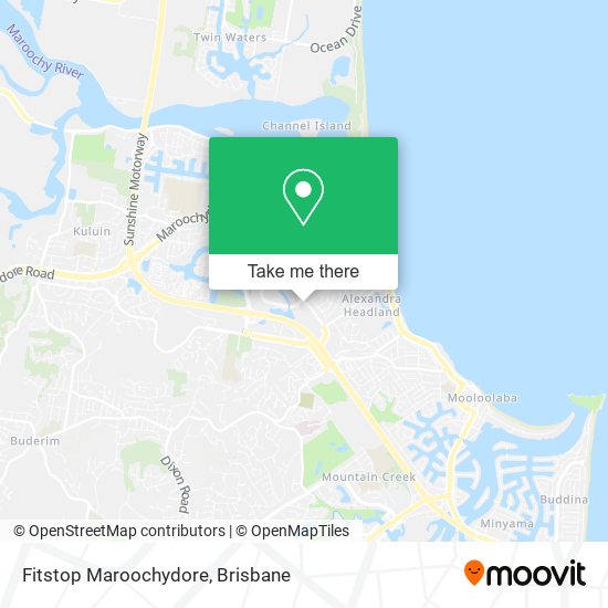 Mapa Fitstop Maroochydore