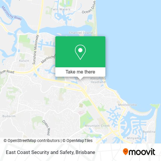 East Coast Security and Safety map