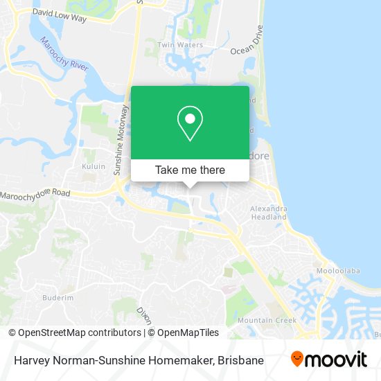 Harvey Norman-Sunshine Homemaker map