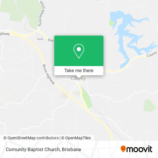 Comunity Baptist Church map