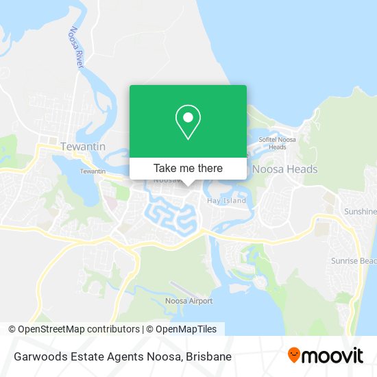 Garwoods Estate Agents Noosa map