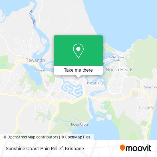 Sunshine Coast Pain Relief map