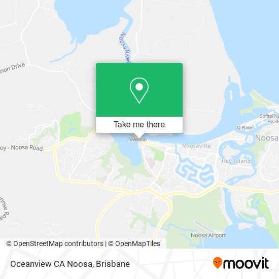 Mapa Oceanview CA Noosa