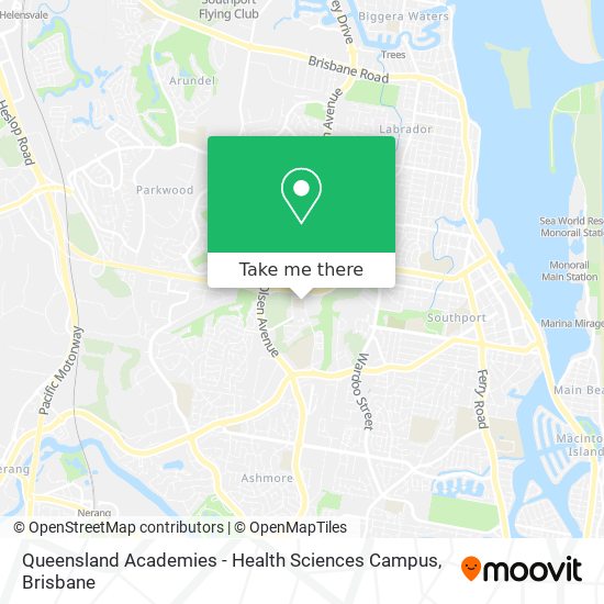 Queensland Academies - Health Sciences Campus map