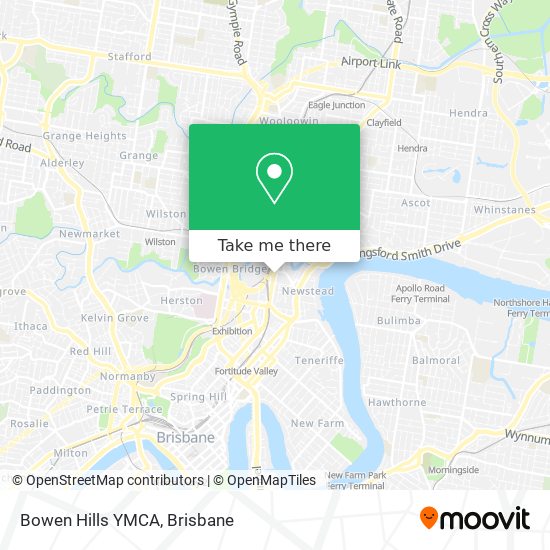 Bowen Hills YMCA map